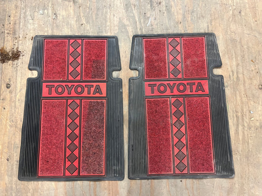 Used OEM Front Floor Mats - Toyota 4Runner & Pickup - 1984-1989