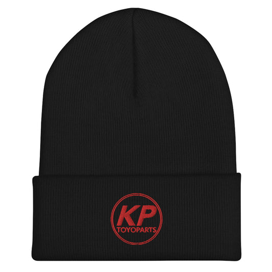 KPTOYOPARTS Cuffed Beanie Red Logo